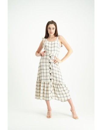 Kare yaka kloş elbise