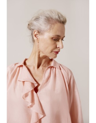 Fırfır detaylı bluz