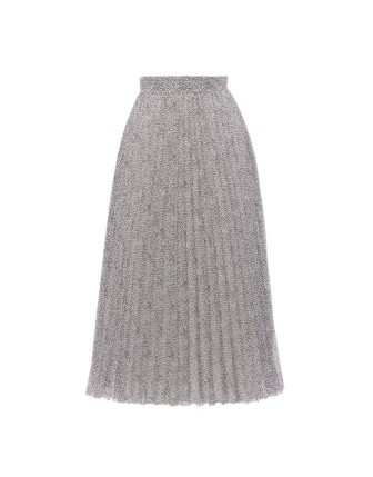 Desenli plili midi etek