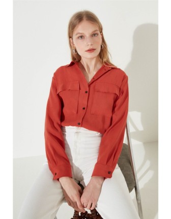 Çift Cepli Klasik Gömlek