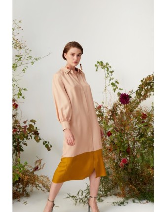 İpek Gömlek Elbise