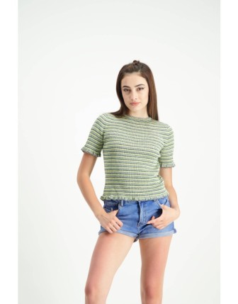 Çok Renkli Triko Bluz