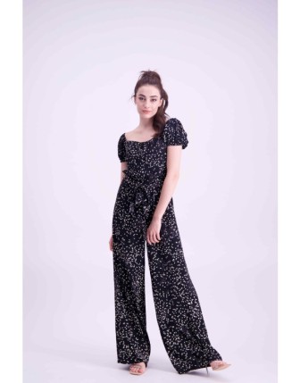 Çiçek desenli tulum