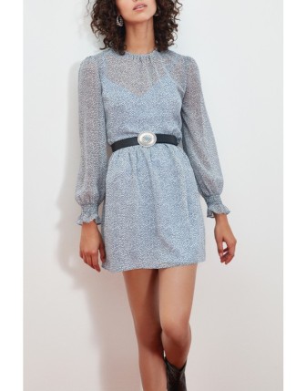 Puantiyeli Mini Elbise