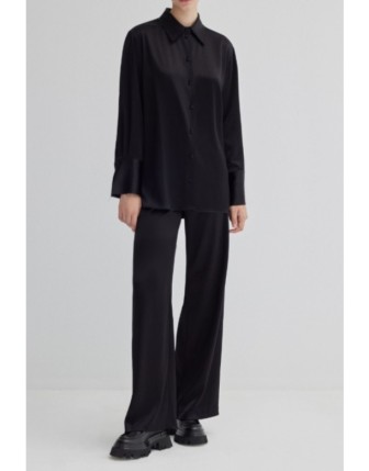 Saten Palazzo Pantolon