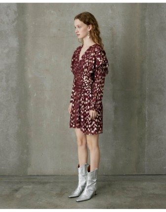 GERY | Uzun kollu kısa elbise